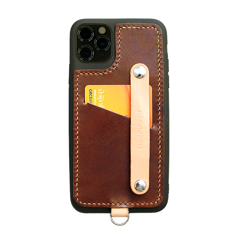 NEEDLEWORK Leather card holder phone case for iPhone 11-17