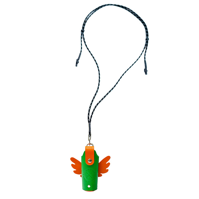 NEEDLEWORK Handcrafted Cowhide Lipstick Case, Angel Wings Lipstick Cover