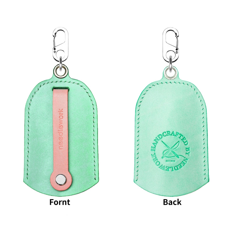 NEEDLEWORK Handcrafted Leather Keychain Universal fit Car Key Cover