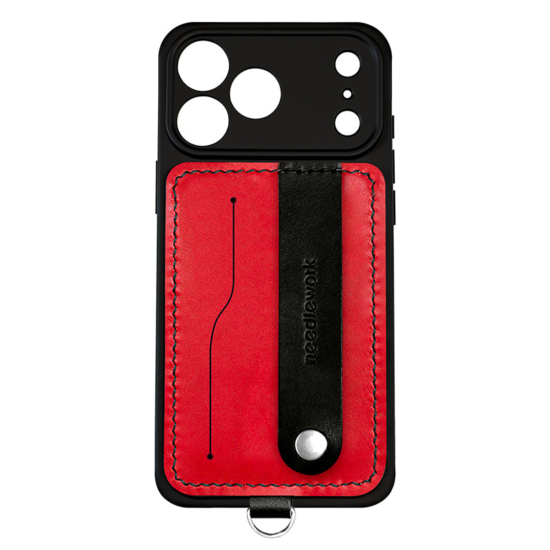 NEEDLEWORK Leather card holder phone case for iPhone 11-17