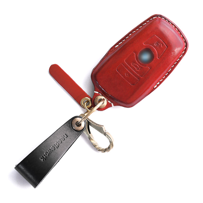 NEEDLEWORK Leather Car Key Cases for BavarianMotoWork(BMW) Car
