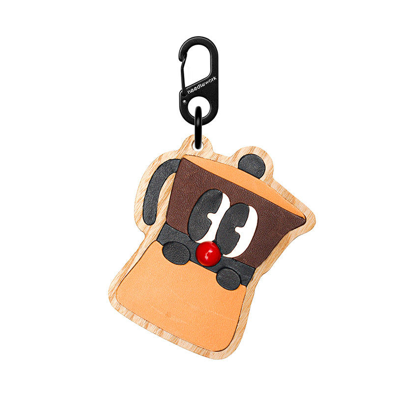 NEEDLEWORK Handcrafted coffee themed pendant/keychain