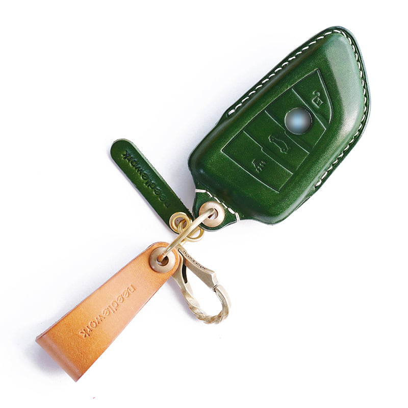 NEEDLEWORK Leather Car Key Cases for BavarianMotoWork(BMW) Car