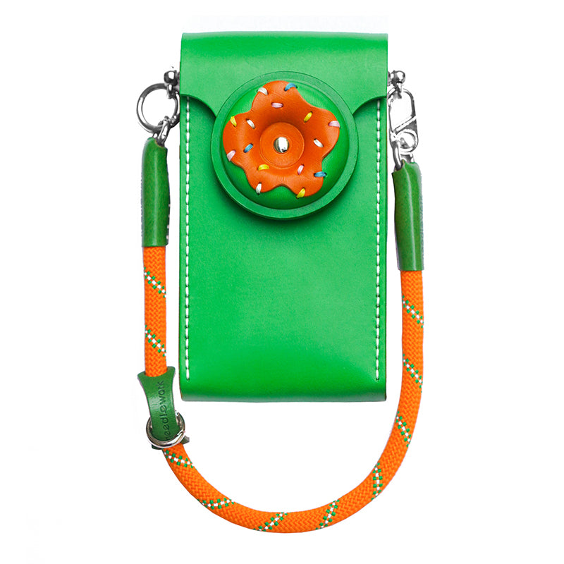 NEEDLEWORK Leather Donut phone bag for all phone models