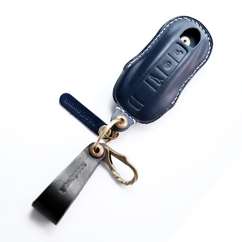 NEEDLEWORK Leather Car Key Cases for Macan Panamera Cayenne