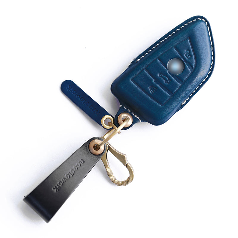 NEEDLEWORK Leather Car Key Cases for BavarianMotoWork(BMW) Car