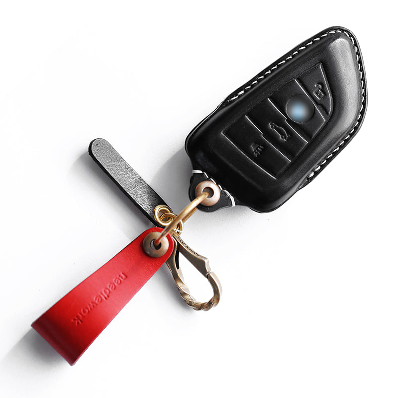 NEEDLEWORK Leather Car Key Cases for BavarianMotoWork(BMW) Car