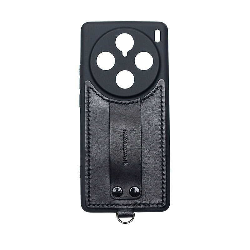 NEEDLEWORK Leather hanging neck strap phone case for vivo X200/X300/Pro