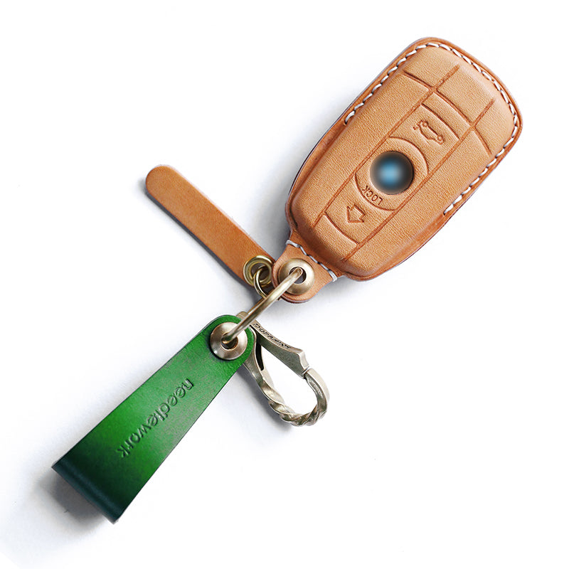 NEEDLEWORK Leather Car Key Cases for BavarianMotoWork(BMW) Car