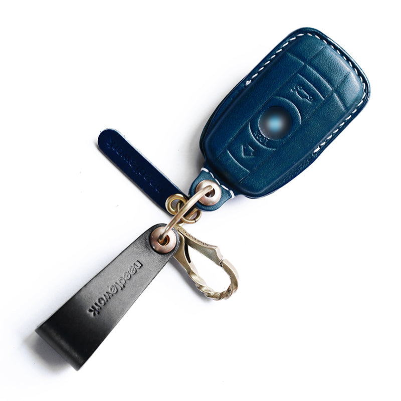 NEEDLEWORK Leather Car Key Cases for BavarianMotoWork(BMW) Car