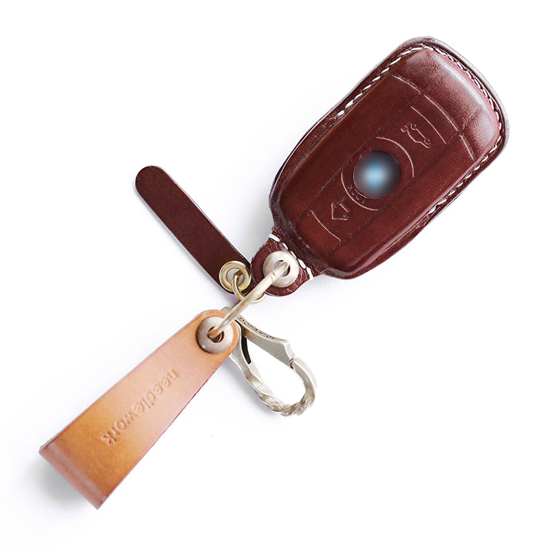 NEEDLEWORK Leather Car Key Cases for BavarianMotoWork(BMW) Car