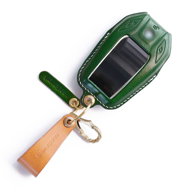 NEEDLEWORK Leather Car Key Cases for BavarianMotoWork(BMW) Car