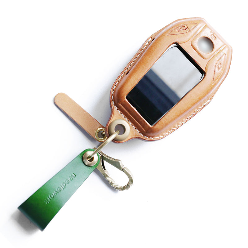 NEEDLEWORK Leather Car Key Cases for BavarianMotoWork(BMW) Car