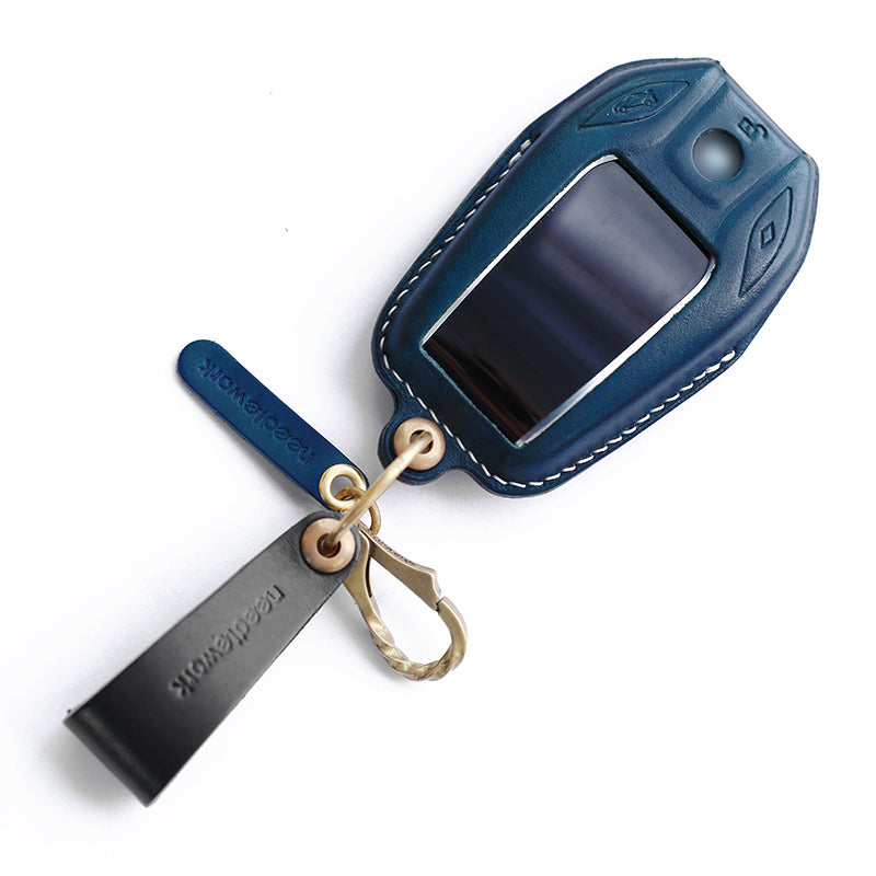 NEEDLEWORK Leather Car Key Cases for BavarianMotoWork(BMW) Car