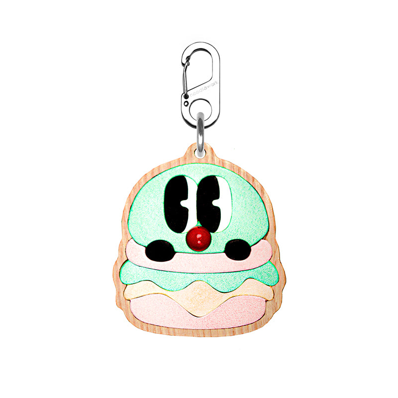NEEDLEWORK Handcrafted coffee themed pendant/keychain