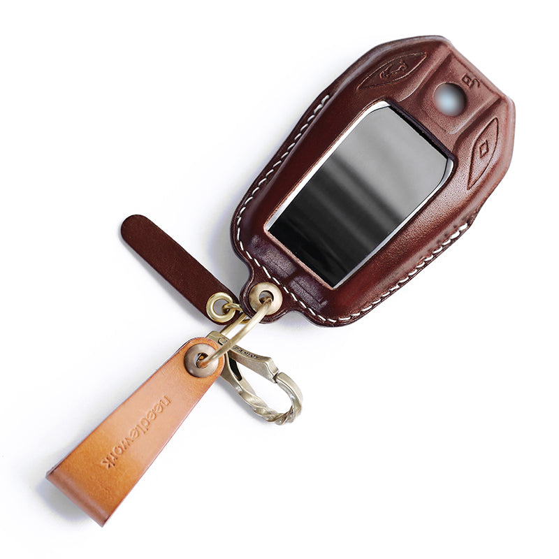NEEDLEWORK Leather Car Key Cases for BavarianMotoWork(BMW) Car