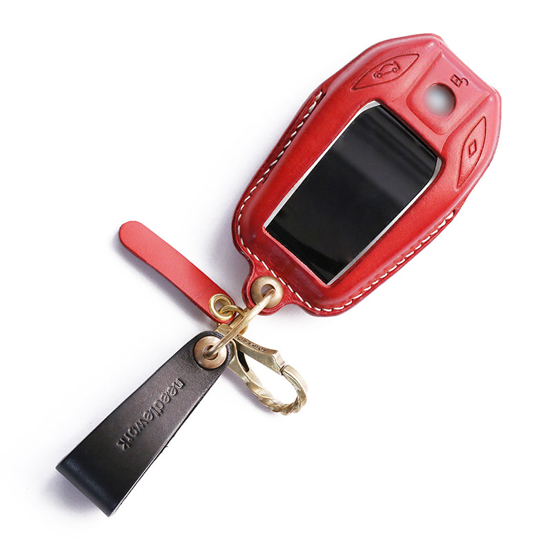 NEEDLEWORK Leather Car Key Cases for BavarianMotoWork(BMW) Car