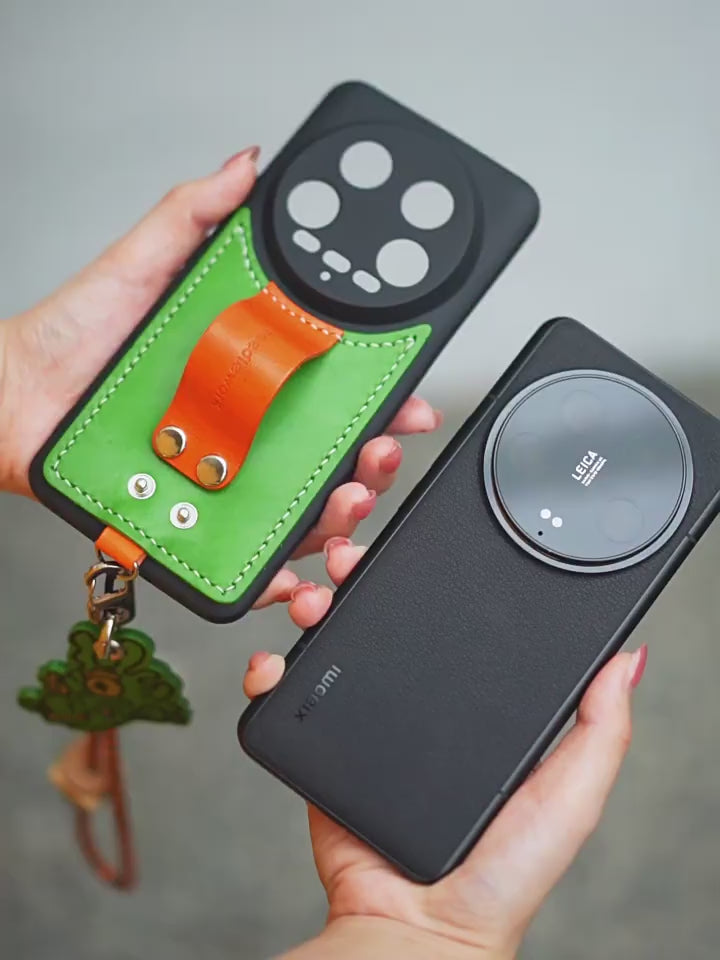 NEEDLEWORK Leather hanging neck strap phone case for vivo X200/X300/Pro